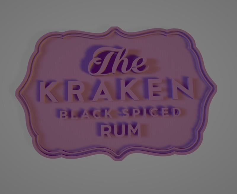 The Kraken Black Spiced Rum Logo Sign