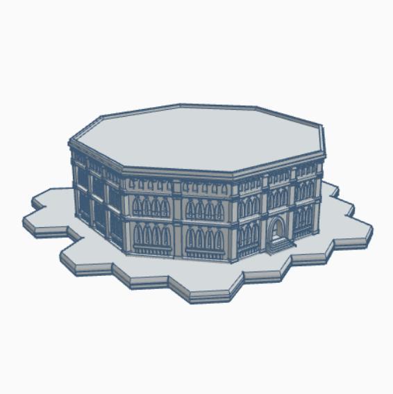 Gothic Building 133 Hex Based GHB133