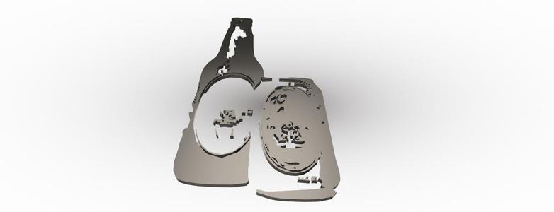 bottle fridge magnet design