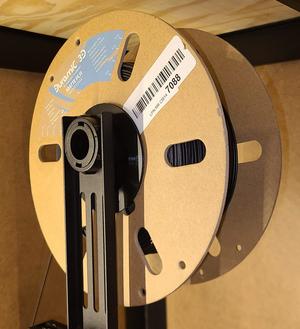 Cardboard filament reel bushing