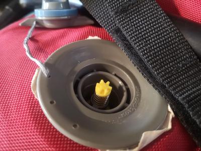 Electric air pump fitting to fishing pontoon