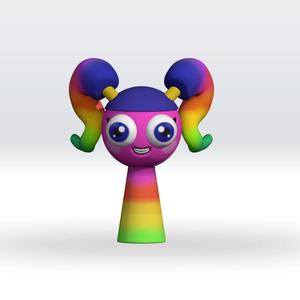 Rainbow Sprunki Logic STL file 3D Model Fanart