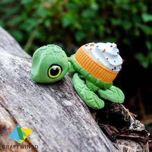 Print in place Flexy cupcake Turtle