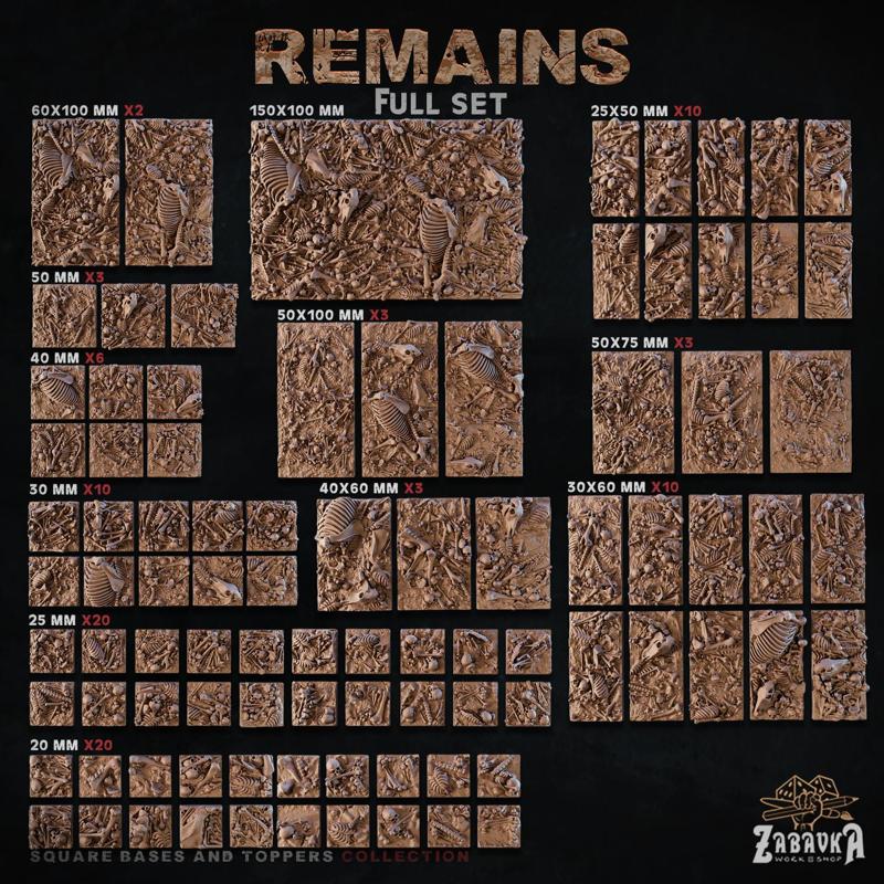 Remains [Square] - Bases and Toppers (Full Set)
