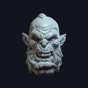 Orc v1 "action figure head" SET00