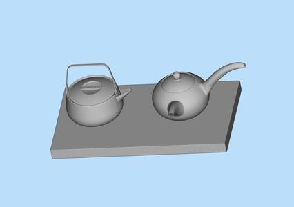 Tea ceremony tea cup tea set 11 digital scene model