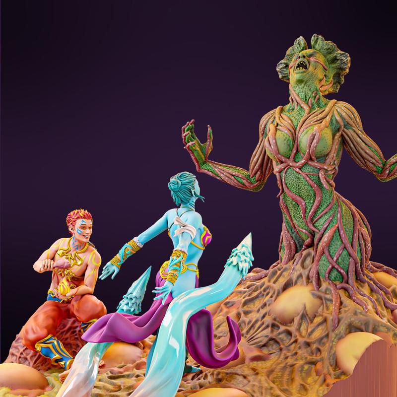 Fire & Fury Diorama : Neer & Ignis vs the Vermin Lord