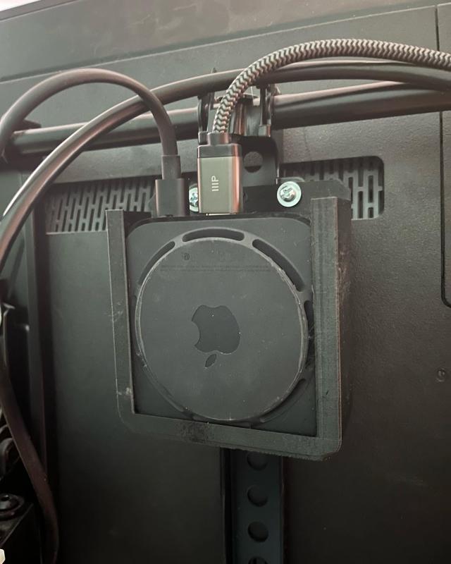 Apple TV holder/mount