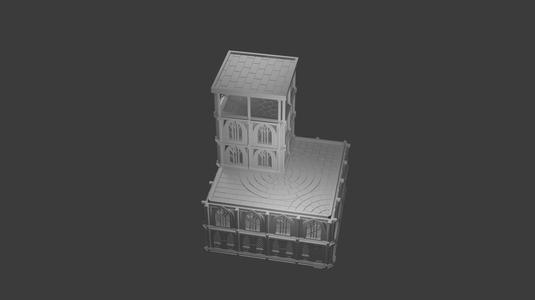 medieval building 6-8mm for epic game figurine