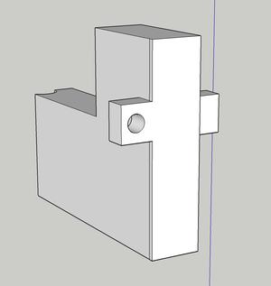 Mr Baddeley's R2D2 data door hinge plug