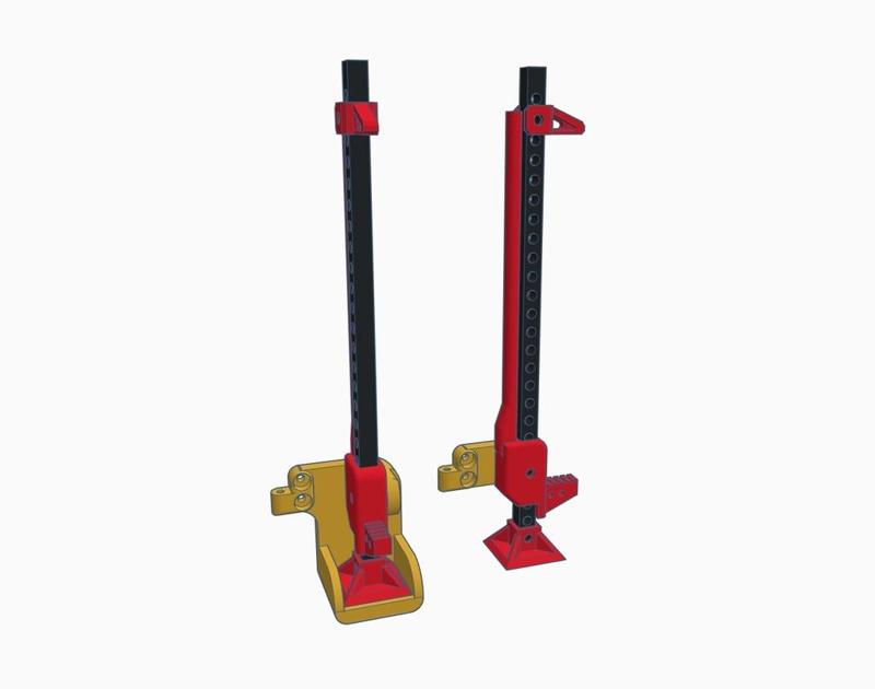 3DSets Landy Wagon Rear Hi-Lift Jack Mount(s)