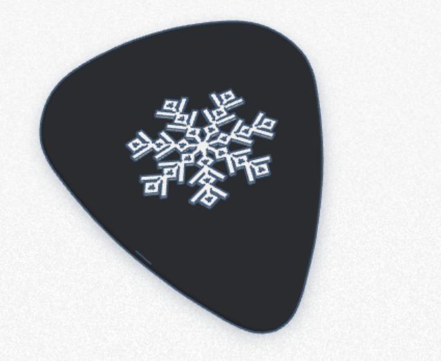 Snowflake Guitar Pick