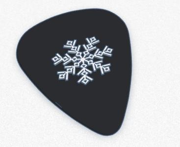 Snowflake Guitar Pick