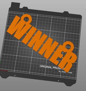 BIG WINNER  chest BADGE