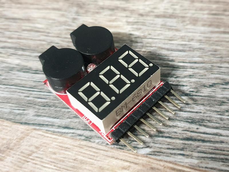 1-8S LiPo Battery Checker Voltage Monitor Template