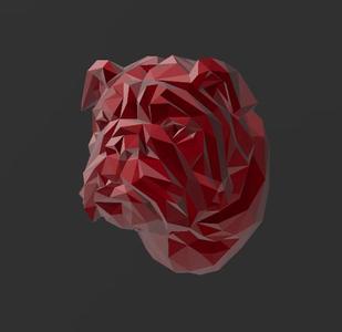 Bull Dog - Low Poly