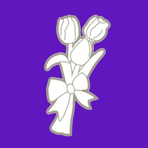 Tulip flowers cookie cutter