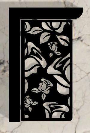 Square wall shelf rose panel