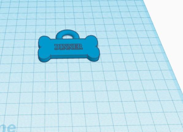 dinner dog tag
