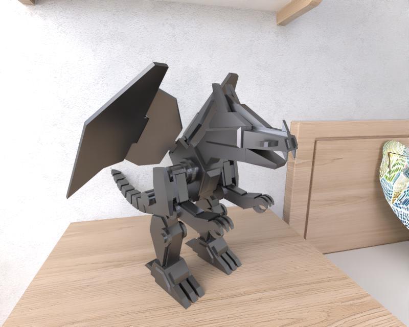 Dragon Lowpoly Robot