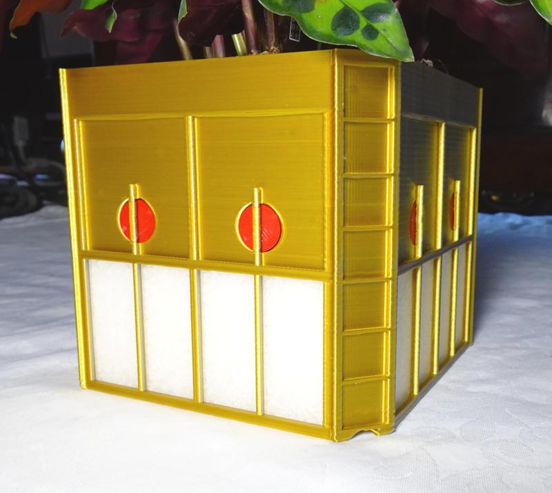 Charles Rennie Mackintosh inspired brass plant flower pot holder