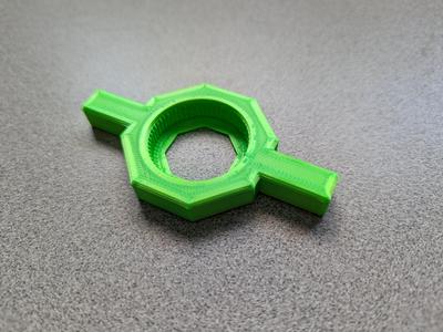 Water bottle opener with wings