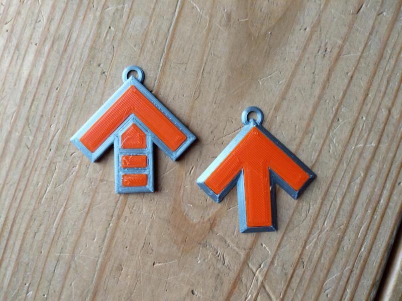 ITG (In The Groove) Arrow Keychains V2