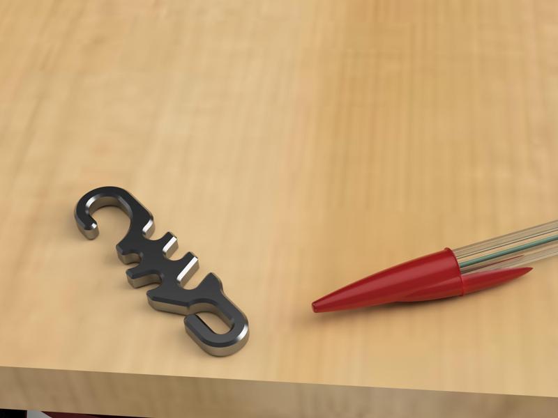 An easy to attach/detach hook for 550 paracord