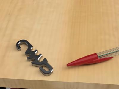 An easy to attach/detach hook for 550 paracord