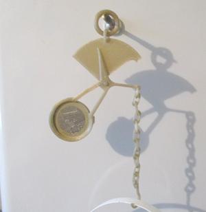 1€ Briefwaage funktioniert