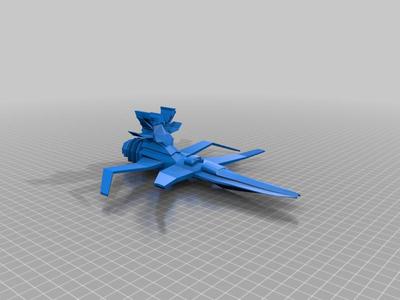 lowpoly space ship