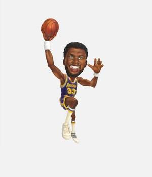 Kareem Abdul-Jabbar - Cartoon Figure