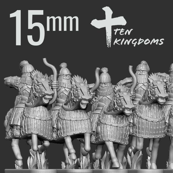 15mm Jurchen-Jin Armoured Bow Armoured Horse