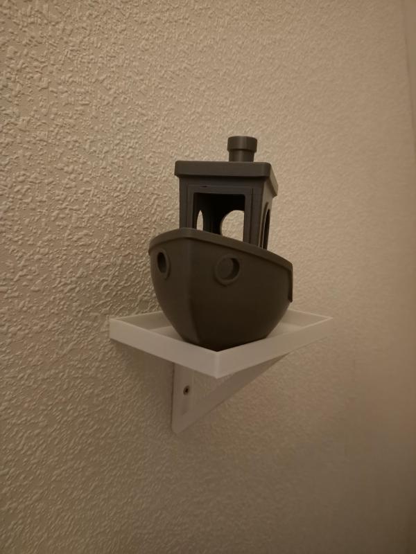 Small shelf with edge
