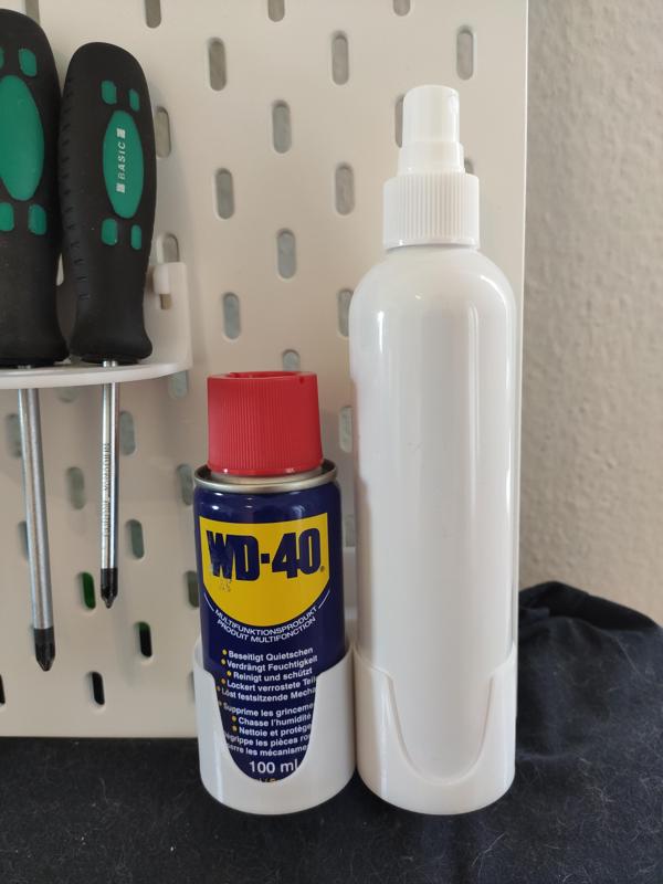 double bottleholder for Skadis, no supports