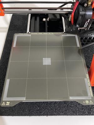 Prusa Mini First Layer and Bed Shape Test