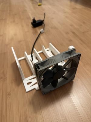 Vertical Rack for Mac Mini, Cable Modem and Raspberry Pi + 120mm fan