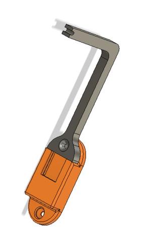 PTFE tube holder for FillerWallMount spool holder