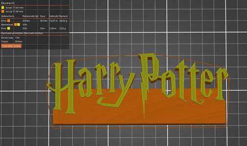 Harry Potter logo stand