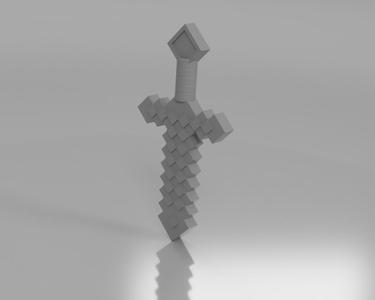 Minecraft Lego Sword (Scalable for human use!)