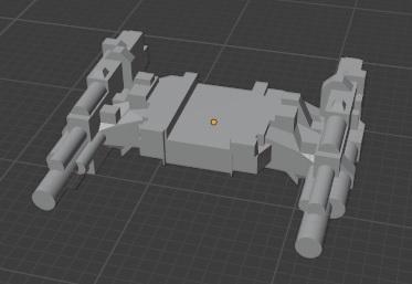 bottom piece of Imperial light cruiser