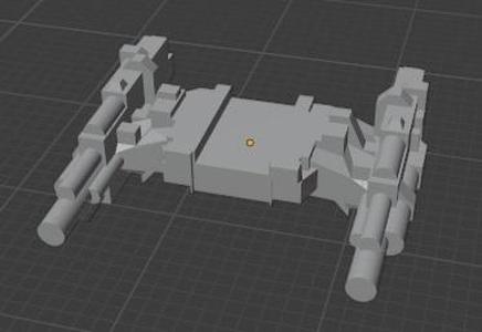 bottom piece of Imperial light cruiser