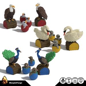 Wingspan Upgraded Player Tokens Eagle Swan Peacock