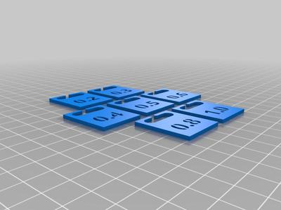 3D Printer Nozzle Size Tags