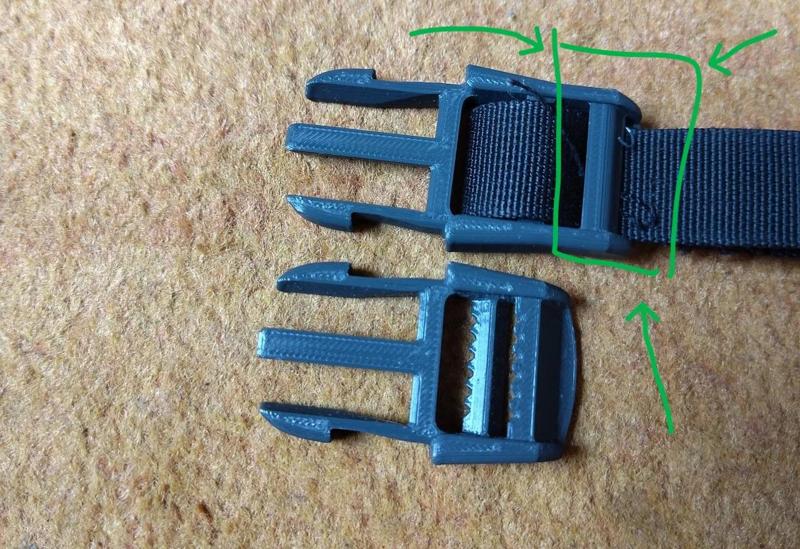 Strong Printable Snap Buckle - tighter belt guide   