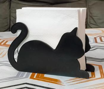 Servilletero gato   