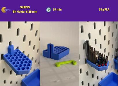 IKEA SKADIS Bit Holder 6.35mm / 1/4   