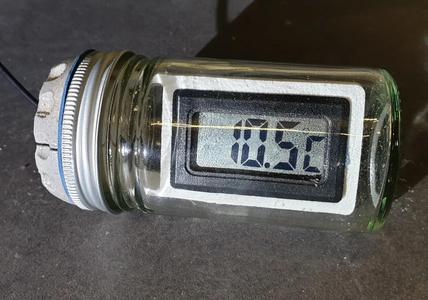 Cable Gland for Thermometer in Glass Jar   