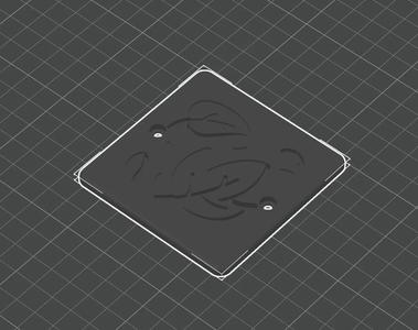Decorative 80x80mm Electrical Box Cover   