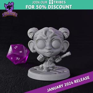 Female Gnome Monk - Chibi Forge